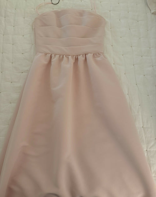 Load image 1 in gallery view. Amsale Ballet Pink Arabella Dress