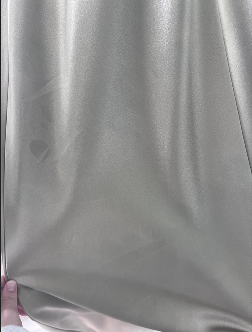 Load image 1 in gallery view. Monica Dress - Shiny Satin Moss Green