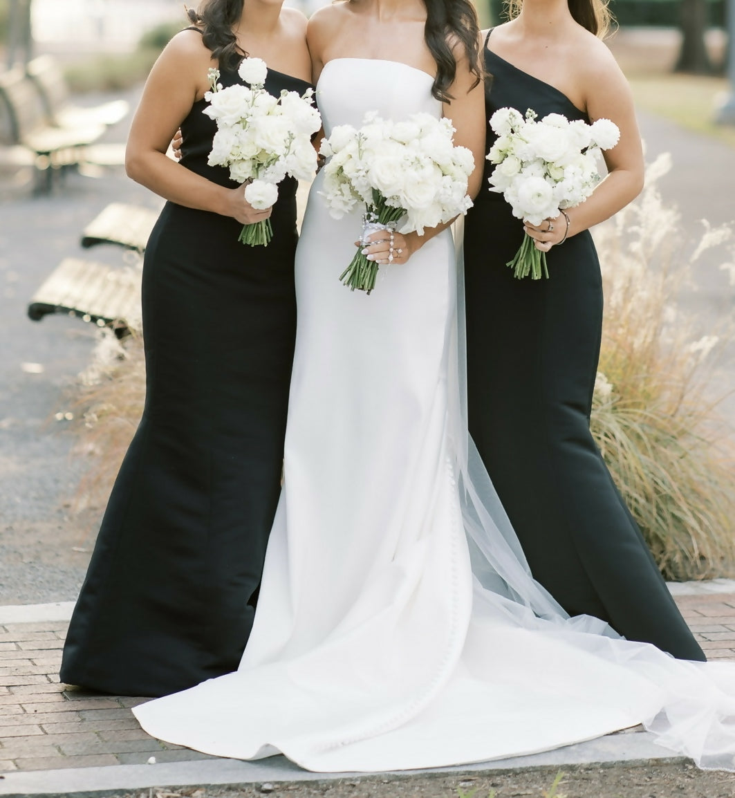 Amsale Bridesmaid Dress Sloan black