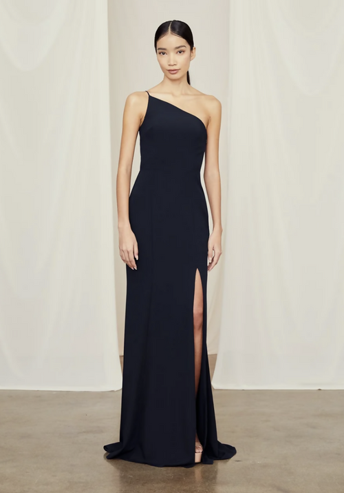 Load image 1 in gallery view. Amsale Bridesmaid Dress Sloan black