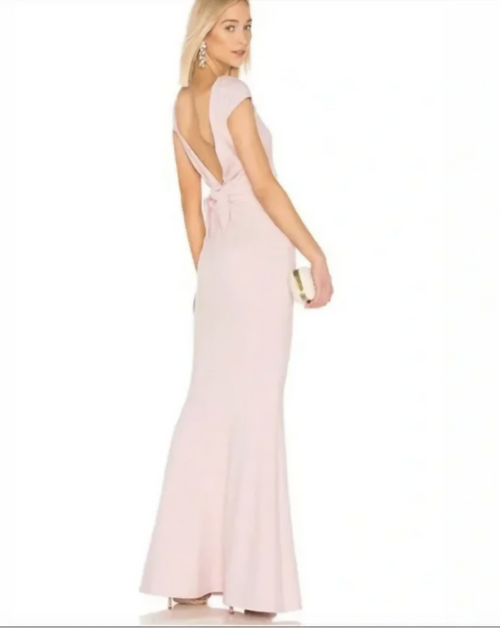 Load image 1 in gallery view. Katie May "Intrigue" Blush Pink Backless Gown