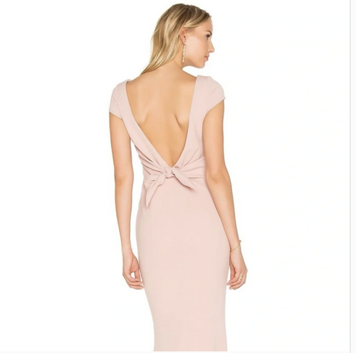 Load image 1 in gallery view. Katie May "Intrigue" Blush Pink Backless Gown