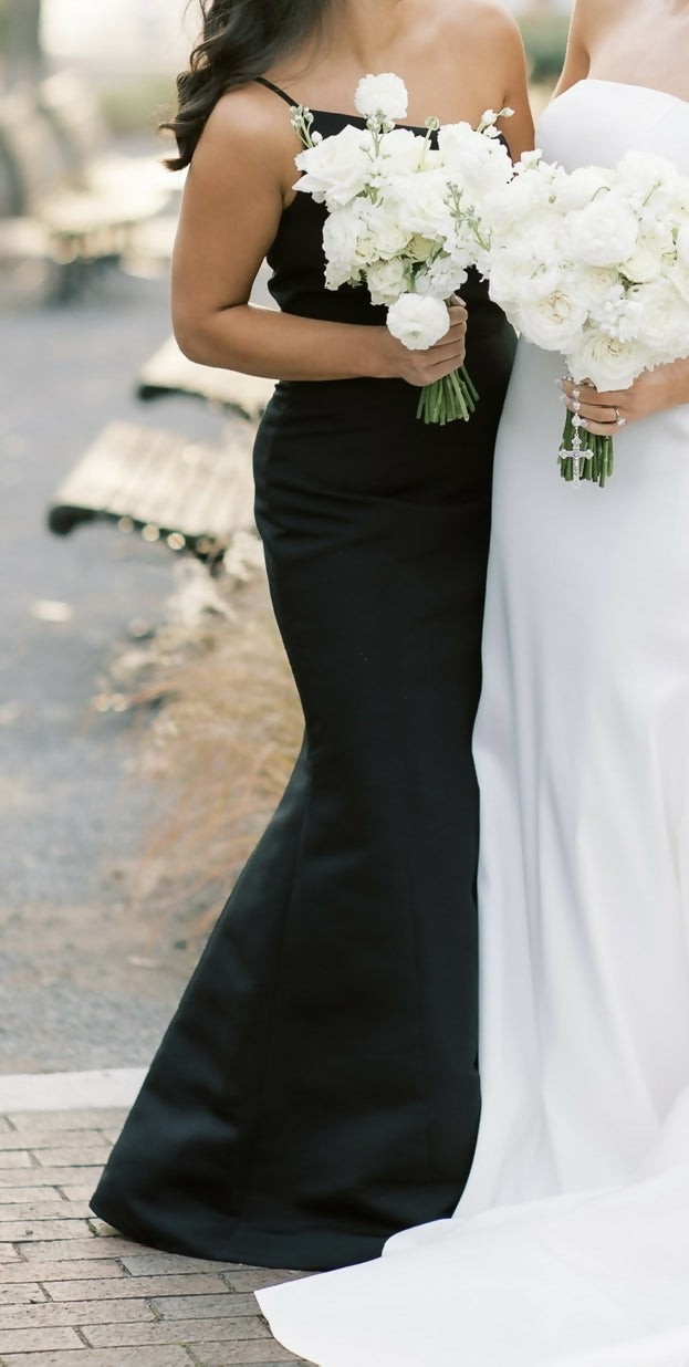 Amsale Bridesmaid Dress Sloan black